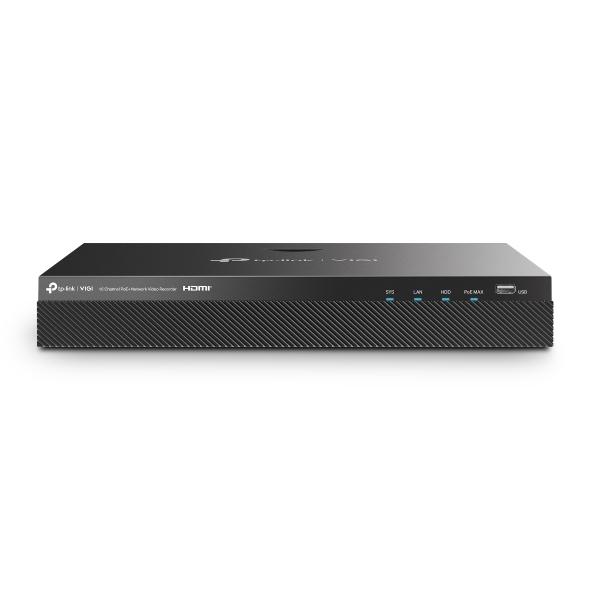 TP-Link VIGI VIGINVR2016H-16MP Videoregistratore di rete NVR Nero (VIGI 16 CHANNEL POE RECORDER - NETWORK VIDEO BUILT W 2TB HDD)